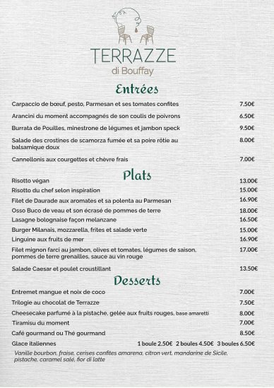Restaurant Menu by Sowebio